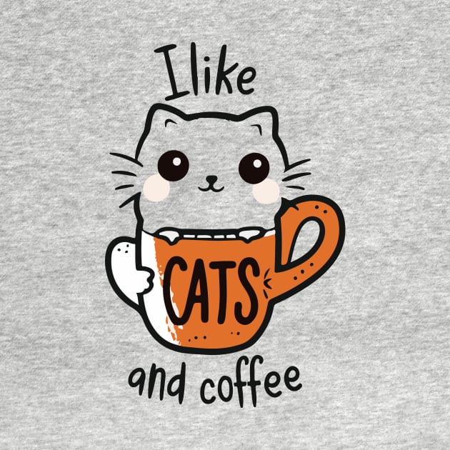 I like CATS And COFFEE by Mographic997